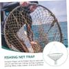 SUPVOX 1pc Foldable Fishing Net Portable Crab and Shrimp Catching Tool Diameter Lightweight and Compact Design for Easy Storage and Transport Random Style view 4