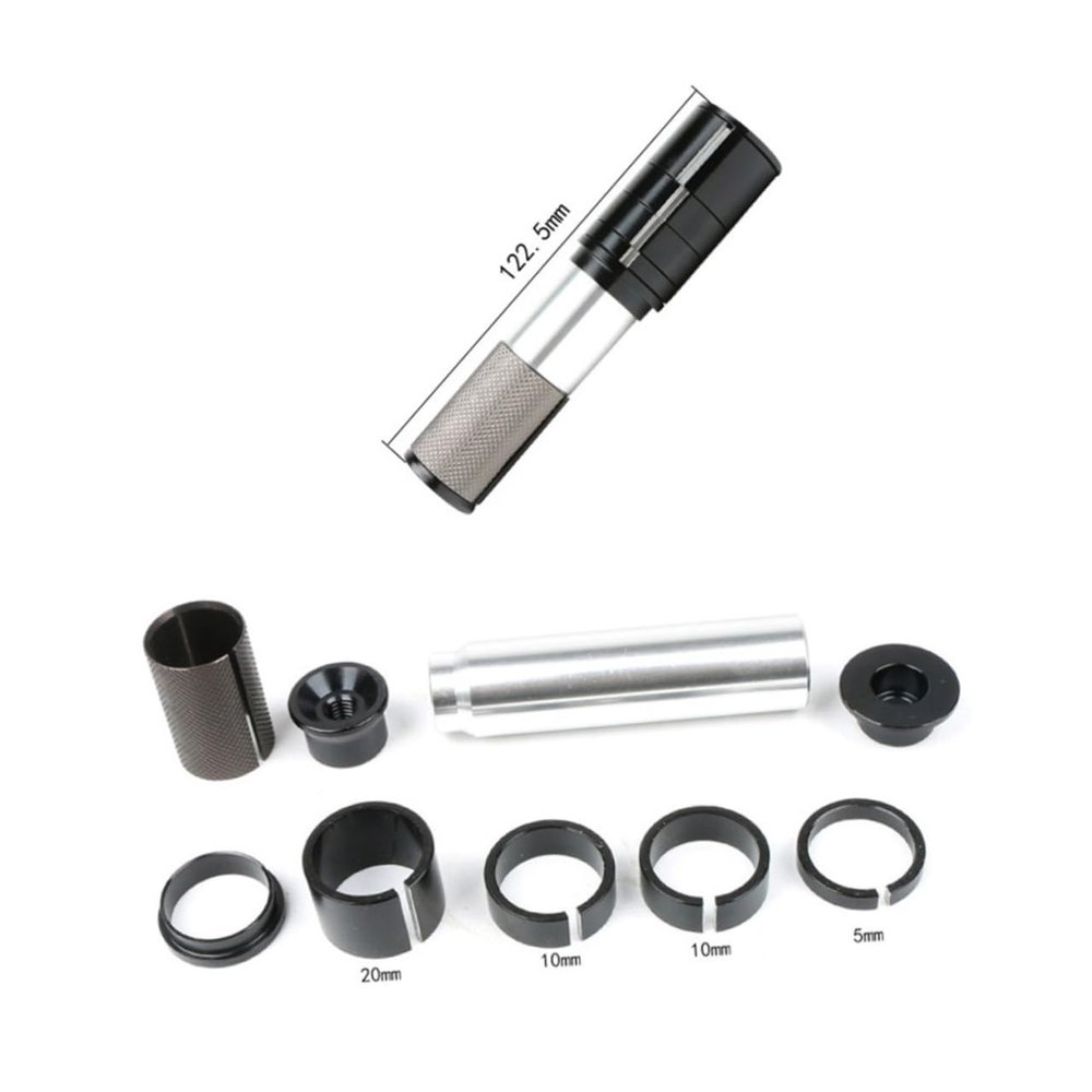 HANABASS Handlebar Stem Riser Adapter Bike Fork Stem Extender for Mountain Road Bikes 50mm Extension Easy Installation