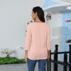 3/4 Sleeve Tops for Women Casual Round Neck Solid Summer Tshirts Shirts Basic Trendy Three Quarter Elegant Tunic Tops with Leggings Boho Cotton Cute Spring Blouses Women's 3/4 Sleeve Tops 2025 view 3