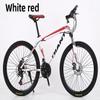 NineFit Basics Unisex Mountain Road Bicycle, Universal type, White red view 2