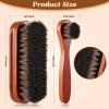 2 Pcs Horsehair Shine Shoes Brush Kit Polish Dauber Applicators Cleaning Leather Shoes Boots Care Brushes Suede Cleaner Brush(2 Pcs Style F) view 3