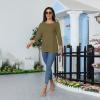 3/4 Length Sleeve Womens Tops Pocket Summer Casual Solid Crewneck T Shirts Dressy Trendy Loose Three Quarter Tunic Tops with Leggings Boho Cotton Cute Spring Blouses Women's 3/4 Sleeve Tops 2025 view 3