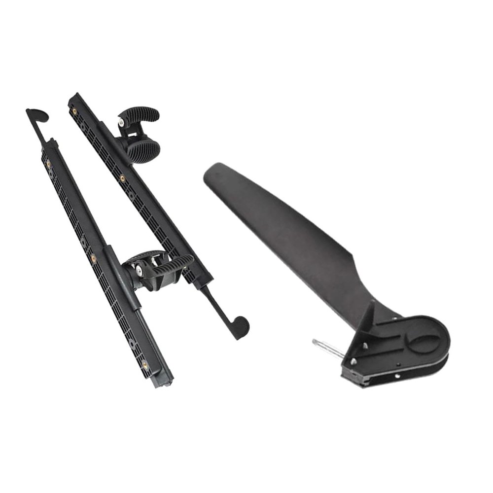 Aosekaa Kayak Rudder with Foot Brace Pedals Foot Control Steering System Kayak Foot Pegs Watercraft Rudder for Angling Boat Canoe