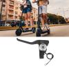 Zunate Left Brake Handle Lever for Electric Scooter, Metal and Nylon, with Bell, Replacement Part view 3