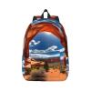 WURTON Arches National Park-Standard Print Unisex Canvas Bag Canvas Shoulder Pouch Pack Lightweight Backpack For Woman Lady, Medium, Black view 1