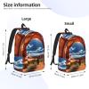 WURTON Arches National Park-Standard Print Unisex Canvas Bag Canvas Shoulder Pouch Pack Lightweight Backpack For Woman Lady, Medium, Black view 4