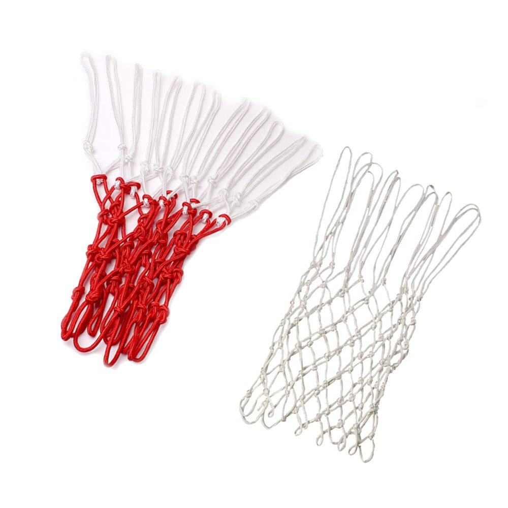 HANABASS 2pcs Professional Basketball Net Heavy Duty Nylon Mesh Replacement Net for Basketball Rim Weather Resistant Easy Install