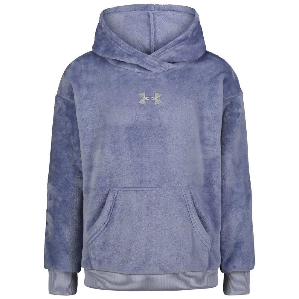 Under Armour Girls' Pullover Fleece Hoodie Sweatshirt, Outdoor Collection, Steel Blue, YS