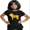 Medium Black Youth Clark Goat 22 T-Shirt view 1