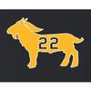 Medium Black Youth Clark Goat 22 T-Shirt view 3