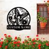 Butterfly Garden Signs Metal, Butterfly Signs to Personalize, Garden Metal Signs Outdoor Decor, Custom Name (Style-1) view 2