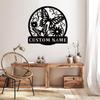 Butterfly Garden Signs Metal, Butterfly Signs to Personalize, Garden Metal Signs Outdoor Decor, Custom Name (Style-1) view 3