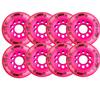Labeda Whips Roller Hockey Wheels - Pink X-Soft 80mm - 8-Pack with Evo Spacers view 1
