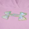 Under Armour UA RIVAL APPLIQUE HOODIE, Stellar Pink - Pearl Logo, 4 view 2