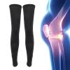 Alomejor Sun Leg Sleeves with Nonslip Strap Breathable Material Quick Dry Cycling Leg Sleeves for Summer Outdoor Sports (M B Cup) view 2