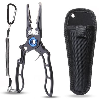 Joe Cast Newport 7.5 Fishing Pliers, Fishing Tool For Anglers, CNC Machined, Silver
