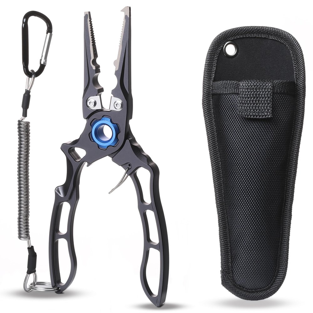 Joe Cast Newport 7.5 Fishing Pliers, Fishing Tool For Anglers, CNC Machined, Silver