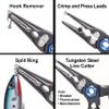 Joe Cast Newport 7.5 Fishing Pliers, Fishing Tool For Anglers, CNC Machined, Silver view 2