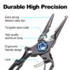 Joe Cast Newport 7.5 Fishing Pliers, Fishing Tool For Anglers, CNC Machined, Silver view 3