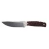 Uncle Henry 191UH Fixed Blade with Full Tang Construction, Next Gen Staglon Handle, 4.5" Blade, High Carbon Steel, Premium Leather Sheath, For EDC, Hunting, Camping, and Outdoors view 2