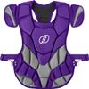 Force3 Pro Gear Catcher Chest Protector with Dupont Kevlar | SEI Certified to Meet NOCSAE Standard (Purple/Gray, Adult) view 1