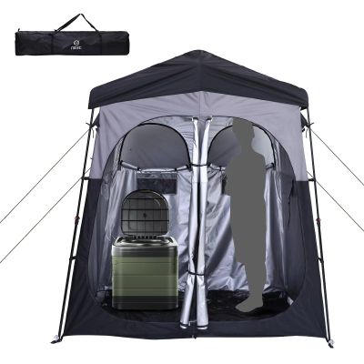Nice C Camping Shower Tent, Instant Pop Up Privacy Changing Tent, Outdoor Shower Enclosure, Toilet Tents, Camping Bathroom, Oversize (2 Room)