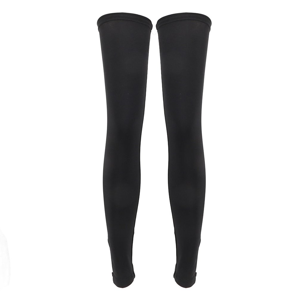 Alomejor Sun Leg Sleeves with Nonslip Strap Breathable Material Quick Dry Cycling Leg Sleeves for Summer Outdoor Sports (S A Cup)
