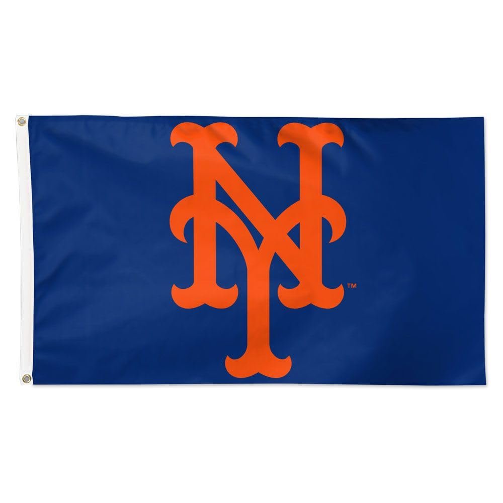 New York Mets 3x5 Flag, Durable Outdoor/Indoor Banners, Sewn Edges, Brass Grommets, Wincraft, blue