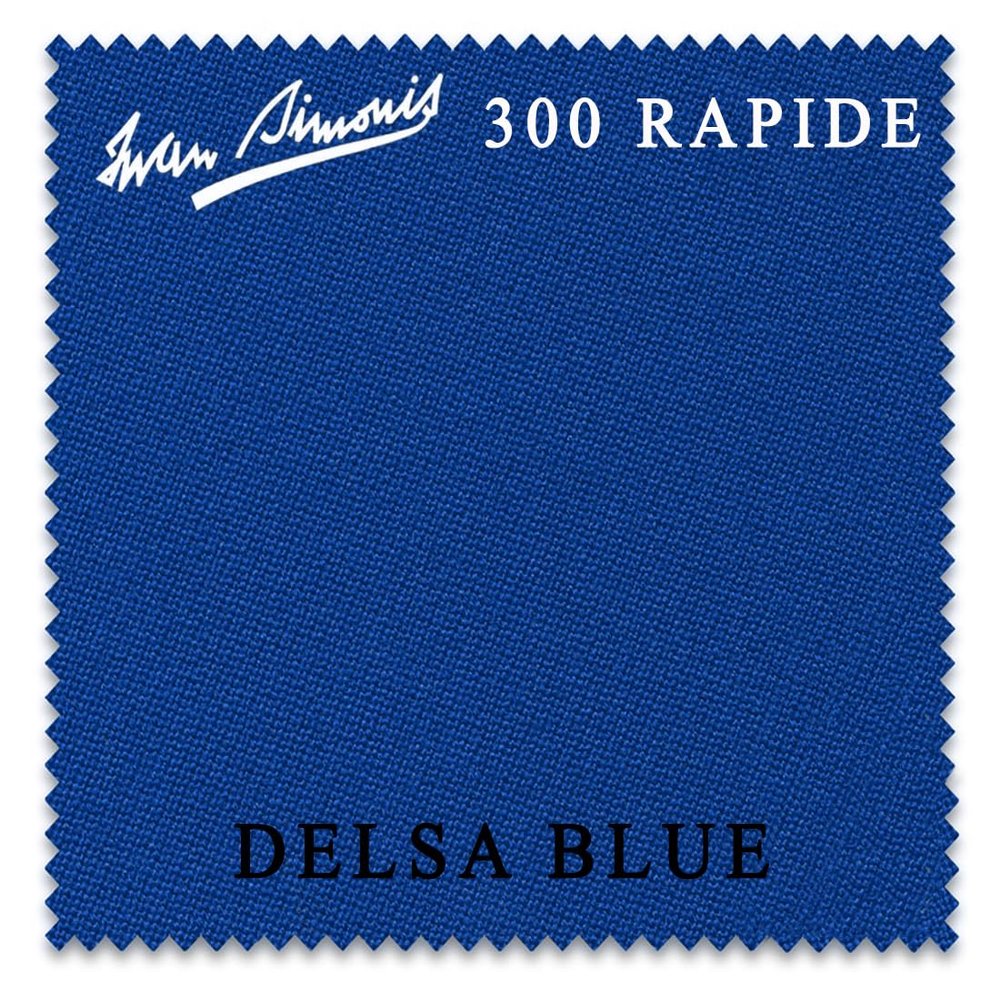 Simonis 300 Rapide Carom 3-Cushion Billiard Table Cloth - Authorized Dealer (Delsa Blue, 9 ft)