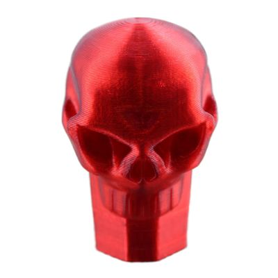 Lax Zombie Dyes Lacrosse Butt End/End Cap Men's from (Skull, Ruby Red), Standard shaft size