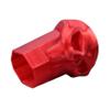Lax Zombie Dyes Lacrosse Butt End/End Cap Men's from (Skull, Ruby Red), Standard shaft size view 3