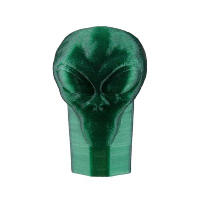 Lax Zombie Dyes Lacrosse Butt End/End Cap Men's from (Alien, Emerald Green), Standard shaft size