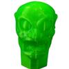 Lax Zombie Dyes Lacrosse Butt End/End Cap Men's from (Zombie, Neon Green), Standard shaft size view 1