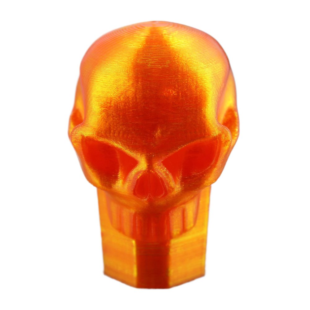 Lax Zombie Dyes Lacrosse Butt End/End Cap Men's from (Skull, Neon Orange), Standard shaft size