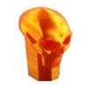 Lax Zombie Dyes Lacrosse Butt End/End Cap Men's from (Skull, Neon Orange), Standard shaft size view 2