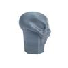 Lax Zombie Dyes Lacrosse Butt End/End Cap Men's from (Skull, Gun Metal), Standard shaft size view 2