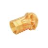 Lax Zombie Dyes Lacrosse Butt End/End Cap Men's from (Skull, Gold), Standard shaft size view 3