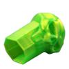 Lax Zombie Dyes Lacrosse Butt End/End Cap Men's from (Skull, Neon Green), Standard shaft size view 3