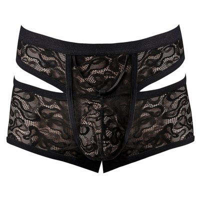 Male Power 126-289 Lucifer Cut Out Short Color Black Size XL