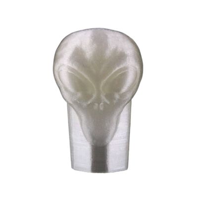 Lax Zombie Dyes Lacrosse Butt End/End Cap Men's from (Alien, Clear), Standard shaft size