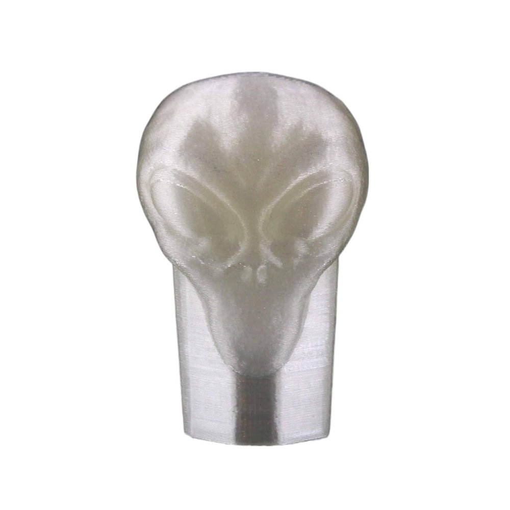 Lax Zombie Dyes Lacrosse Butt End/End Cap Men's from (Alien, Clear), Standard shaft size