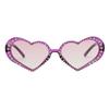 Betsey Johnson Women's Glam & Glitter Sunglasses Heart, Hot Pink, 56 mm view 2