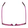 Betsey Johnson Women's Glam & Glitter Sunglasses Heart, Hot Pink, 56 mm view 4