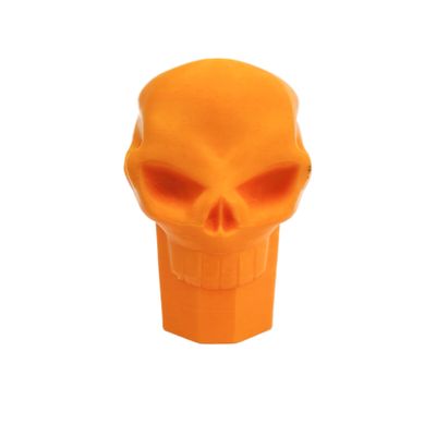 Lax Zombie Dyes Lacrosse Butt End/End Cap Men's from (Skull, Matte Orange), Standard shaft size