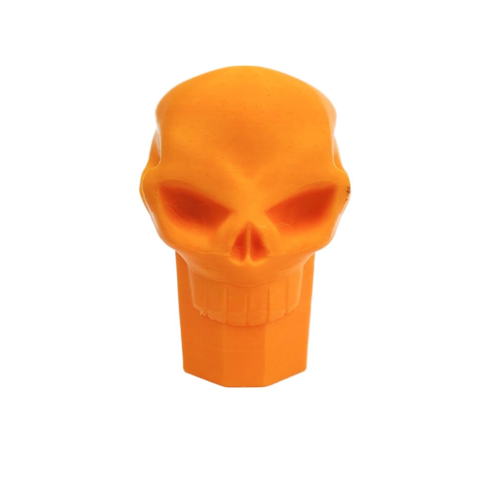 Lax Zombie Dyes Lacrosse Butt End/End Cap Men's from (Skull, Matte Orange), Standard shaft size