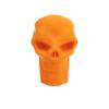 Lax Zombie Dyes Lacrosse Butt End/End Cap Men's from (Skull, Matte Orange), Standard shaft size view 1