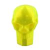 Lax Zombie Dyes Lacrosse Butt End/End Cap Men's from (Skull, Neon Volt), Standard shaft size view 1