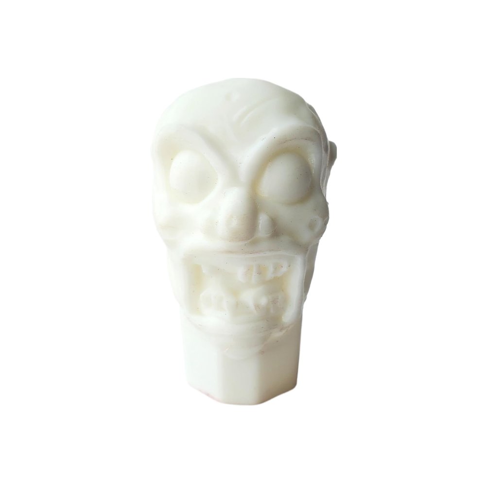 Lax Zombie Dyes Lacrosse Butt End/End Cap Men's from (Zombie, White), Standard shaft size