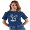 4X-Large Navy Blue Mens Rock & Roll Skeleton Shredding Playing Guitar Band T-Shirt view 3
