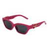 Betsey Johnson Women's Cateye Sunglasses, Hot Pink, 55 mm view 1